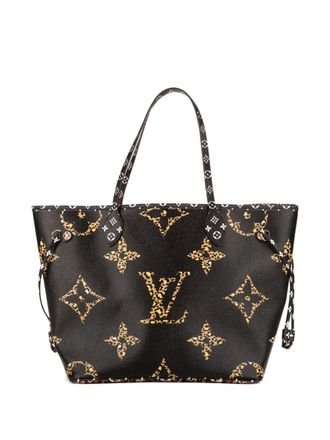 Louis Vuitton monogram leopard-print tote bag - Black