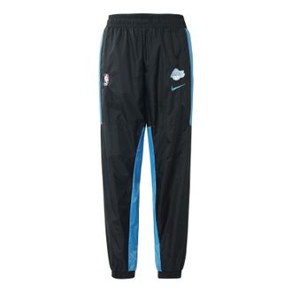 Nike Mens Nike Los Angeles Lakers Colorblock Sports Training Knit Long Pants/Trousers Autumn Black CN1763-010