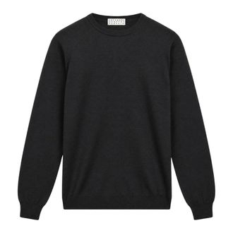 Cashmere Company Cashmere Company, Truien & Vesten, Heren, Zwart, L, Wol, Girocollo F.14 Ronde hals gebreid