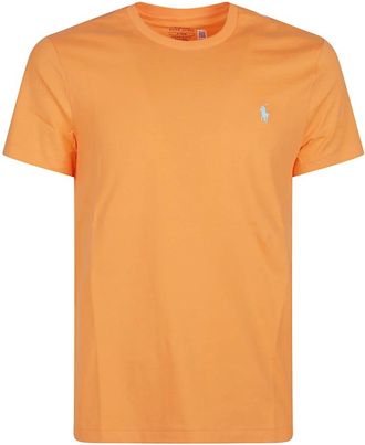 Polo Ralph Lauren T-Shirts, male, Orange, Size: L Logo Print Tee