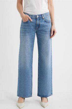 Frame Denim The Saturday Low Rise Relaxed Straight Leg Jeans in Static at Nordstrom, Size 28