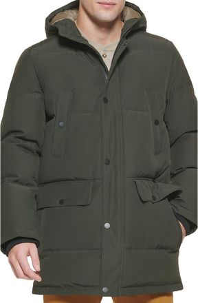 Dockers Dockers Arctic Hooded Quilted Puffer Jacket in Dark Olive at Nordstrom Rack, Size Xx-Large