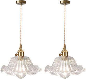 OEM 2 L&aacute;mparas Colgantes De Techo Vintage Para Interiores, L&aacute;mpara De Ara&ntilde;a De Cristal, L&aacute;mpara Colgante Retro Moderna