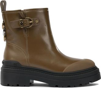 Pinko Bruine Enkellaarzen voor Vrouwen - Dames - Enkellaarsjes - Bruin - 38 EU - Leer - Schoenen