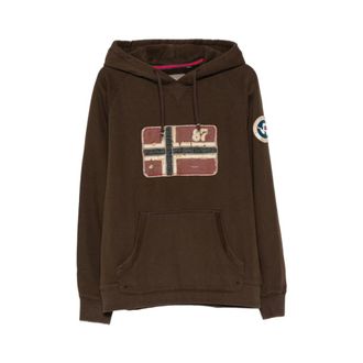Napapijri Heren, Sweatshirts & Hoodies, Bruin, Maat: M