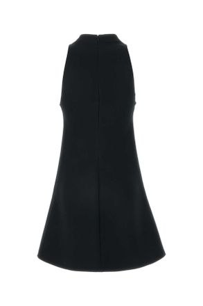 Courr&egrave;ges Womens Black Twill Dress Exterior: Polyester Acetate Abiti