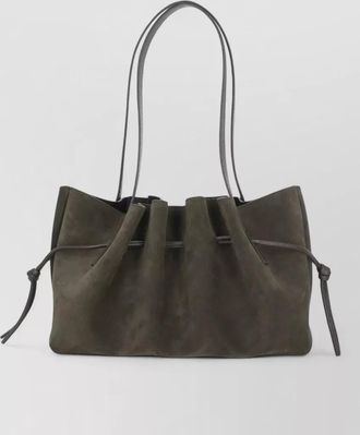 Yuzefi na na leather draped tote bag