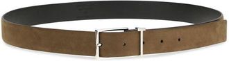 Tom Ford Mens Brown Calf Leather Bos Taurus Regular Belt
