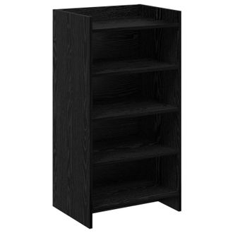 vidaXL Armario Zapatero Con Almacenamiento Roble Negro 48 X 36 X 92 Cm Vidaxl