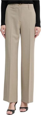Guess Dorothee Wide Trousers - Trousers - Mujer - Beige - L