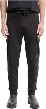 HUGO BOSS Seteam Trainingsbroeken - Heren - Sweatpants - Zwart - L - Katoen - Broeken