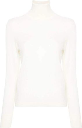 Allude Cr&egrave;me Sweater Collectie - Dames - Coltruien - Beige - L - Truien & Vesten