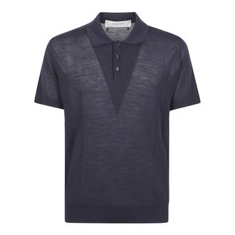 Golden Goose Polo Shirts, male, Blue, Size: XL Giotto Polo