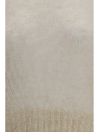 Brunello Cucinelli Mohair and Wool Blend Sweater - White