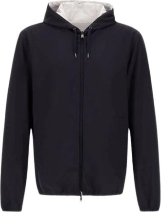 Herno Fresh Stretch Wool Jacket - Heren - Vesten met rits - Blauw - L - Wol - Hoodies & sweatvesten