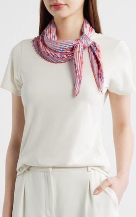 Echo Clover Pleated Diamond Scarf in Beach Pink at Nordstrom