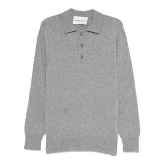 Amaranto Round-neck Knitwear, male, Gray, Size: XL Poliestere