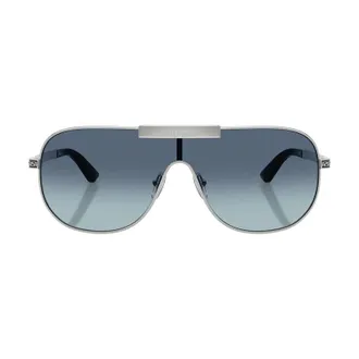 Versace VE2293100019 Shield Full Rim Sunglasses - Silver