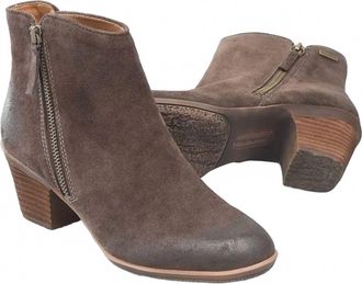 COMFORTIVA Womens Barras Waterproof Bootie In Lince Dark Brown