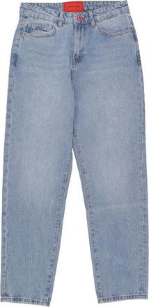 Vision Of Super Vlammen Logo Gedrukte Denim Jeans - Heren - Regular Fit Jeans - Blauw - W36 - Denim - Jeans