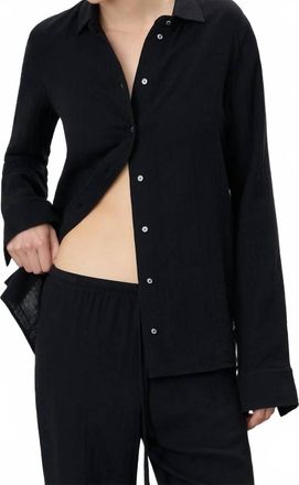 &Eacute;terne Constance Gauze Shirt In Black