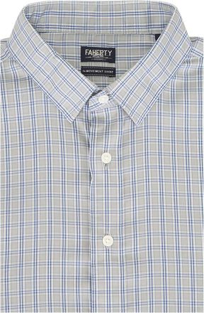 Faherty check-pattern shirt - Grey