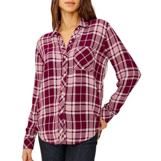 Rails Hunter Button Up Shirt In Winterberry