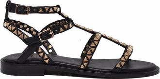 Ash Black Leather Pandora Sandal