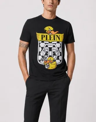 Philipp Plein T-Shirt Round Neck Short Sleeve Duck Men in Black at Nordstrom, Size Xxx-Large