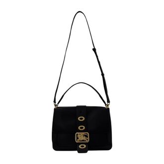 Burberry Handbags, female, Black, Size: ONE SIZE LL SM Rider Bag SLT