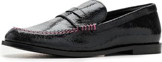 Free People Blanket Stitch Loafers Womens Shoes Black : EU 38.5 (US Womens 8.5) M, Leather/Rubber