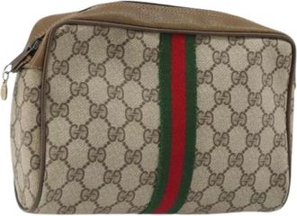 Gucci Pre-owned Cross Body Bags, female, Beige, Size: ONE SIZE Pre-owned Vintage Clutch Bag