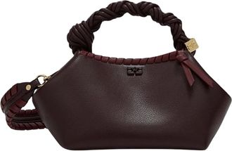 Ganni Small Bou Bag - Dames - Handtassen - Bruin - ONE Size - Katoen - Tassen