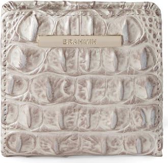 Brahmin Jane Croc Embossed Leather Wallet in Pristine Melbourne at Nordstrom