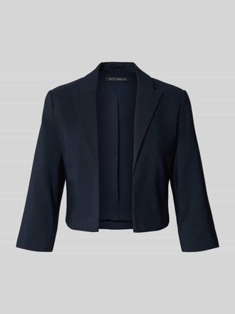 Betty Barclay Cropped Blazer mit Reverskragen in Marine, Gr&ouml;&szlig;e 48