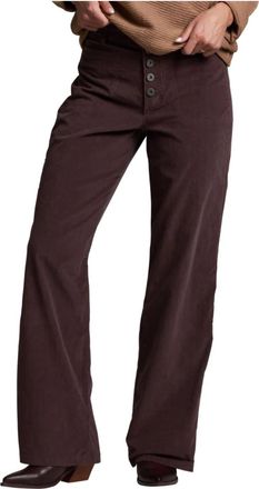 K&uuml;hl Lydia Cord Wide Leg Pants In Coffee