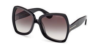Tom Ford FT1222 JERRY 01B Womens Sunglasses Black Size 60