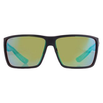 Costa RINCON II Green Mirror Polarized Glass Rectangular Mens Sunglasses 6S9121 912104 64