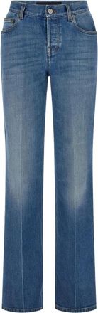 Gucci Rechte jeans - Dames - Jeans - Blauw - Maat: W29 Katoen