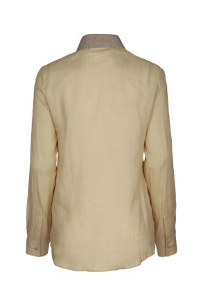 Jacob Cohen Womens Camicia M-L Borchie Beige Camicie Shirt