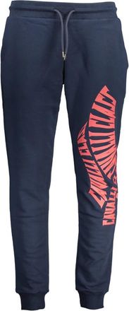Cavalli Blauwe Sportieve Heren Trainingsbroeken met Print - Heren - Sweatpants - Blauw - XL - Broeken