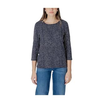 Street One Top met 3/4 mouwen en print - Dames - Tops - Veelkleurig - Maat: S