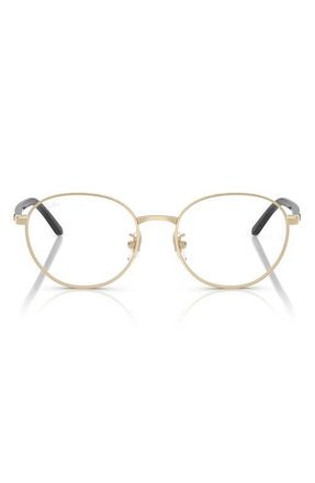 Ray-Ban 53mm Phantos Optical Glasses in Pale Gold at Nordstrom