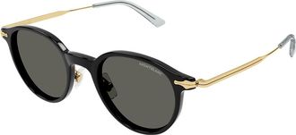 Montblanc MB0362S 001 Mens Sunglasses Black Size 49