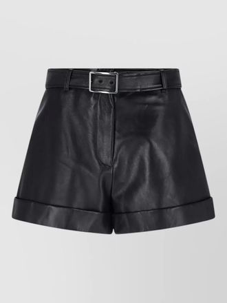 Sportmax straight shorts belt loops side pockets