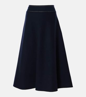 Max Mara Nevada wool midi skirt