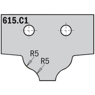 CMT 615.c1 Cuchilla Hw 35x25x2 (perfil C1)
