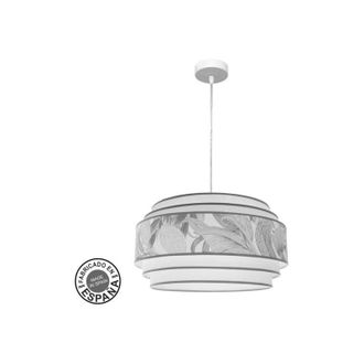 Fabrilamp Abrila Colgante 3 Luces Modelo Camerun Ribete Gris