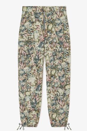 Ganni Mixed Tapestry Twill Pants - Size 34 Organic Cotton