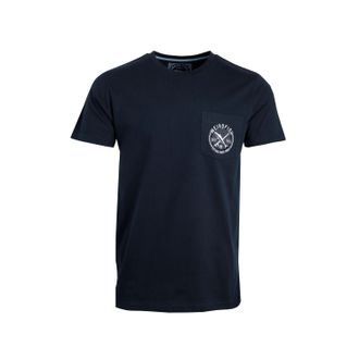 Weird Fish Heren Tidal Organic Korte Mouwen T-Shirt (Marineblauw)